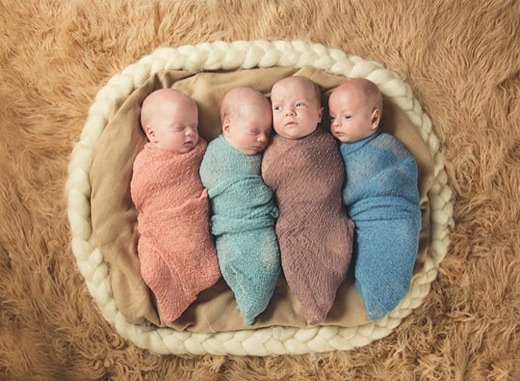 Four young sisters
